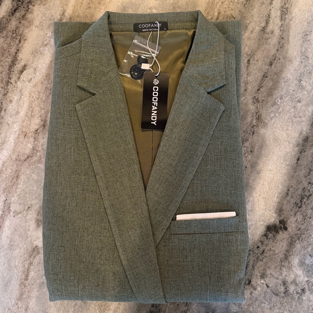 Coofandy Green Blazer NWT